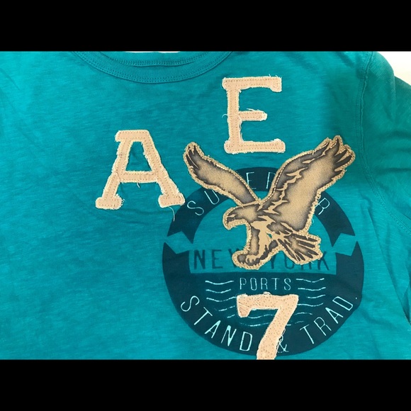 American Eagle Men’s M Athletic Fit T Shirt Sewn - Picture 2 of 4